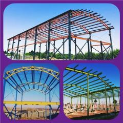 ساخت انواع سوله و سازه های فلزی ساختمانی با پیشنهاد وزن و